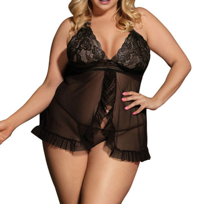 Babydoll mit Volants plus Tanga - OH MY! FANTASY