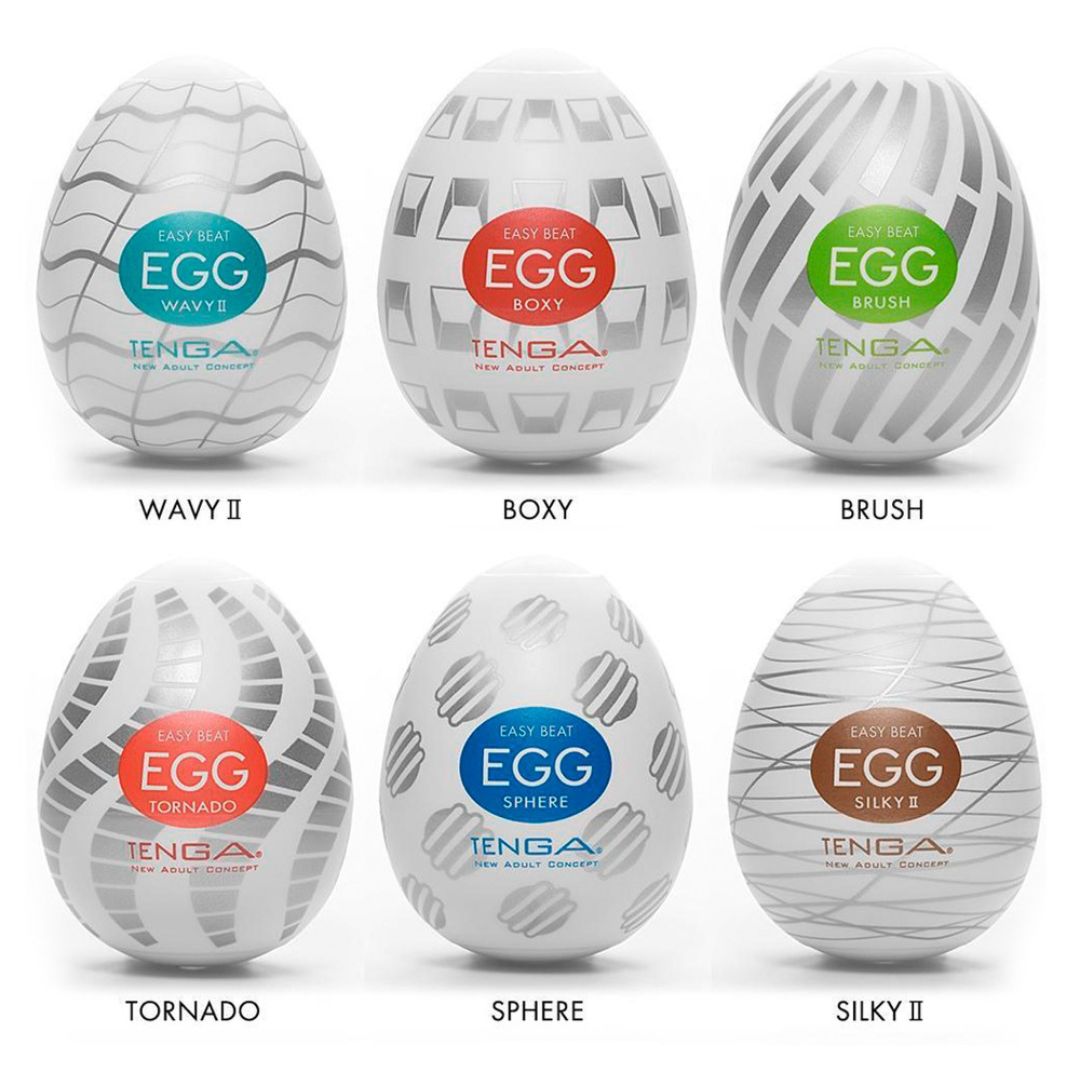 Tenga-Ei Masturbator-Set „Egg Variety Pack New Standard“, 6-teilig - OH MY! FANTASY