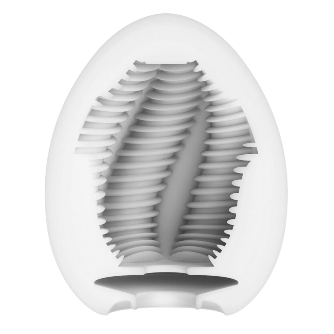 Tenga-Ei Masturbator „Egg Tube“ mit gerippter Wellen-Struktur - OH MY! FANTASY