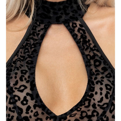 Langes Neckholderkleid mit Leoprint - OH MY! FANTASY