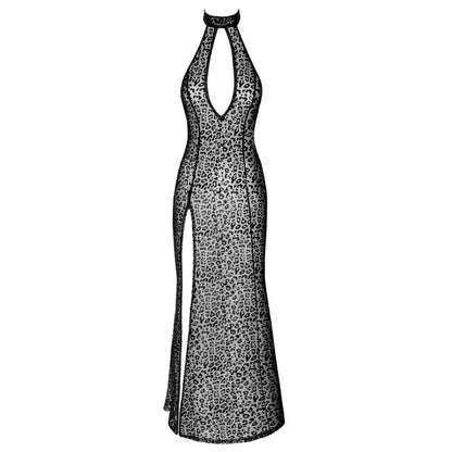 Langes Neckholderkleid mit Leoprint - OH MY! FANTASY