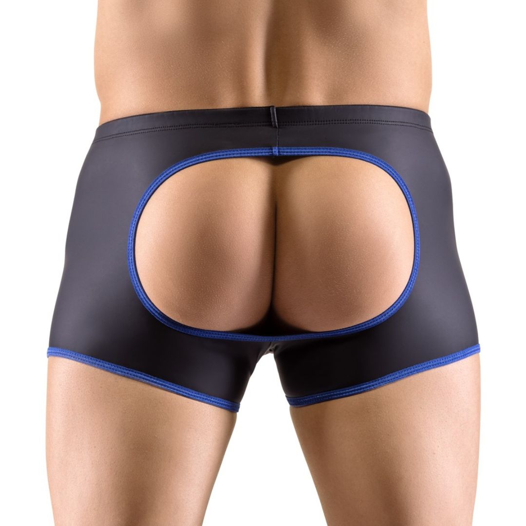 Pants im Mattlook mit Öffnungen für Penis und Hoden, po-frei - OH MY! FANTASY