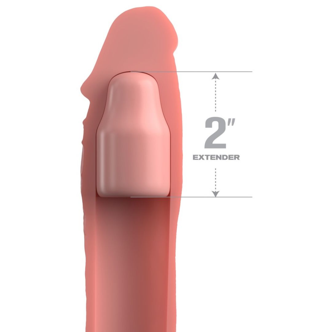 Penishülle „2“ Silicone X-tension with Strap“ mit Hodenring - OH MY! FANTASY