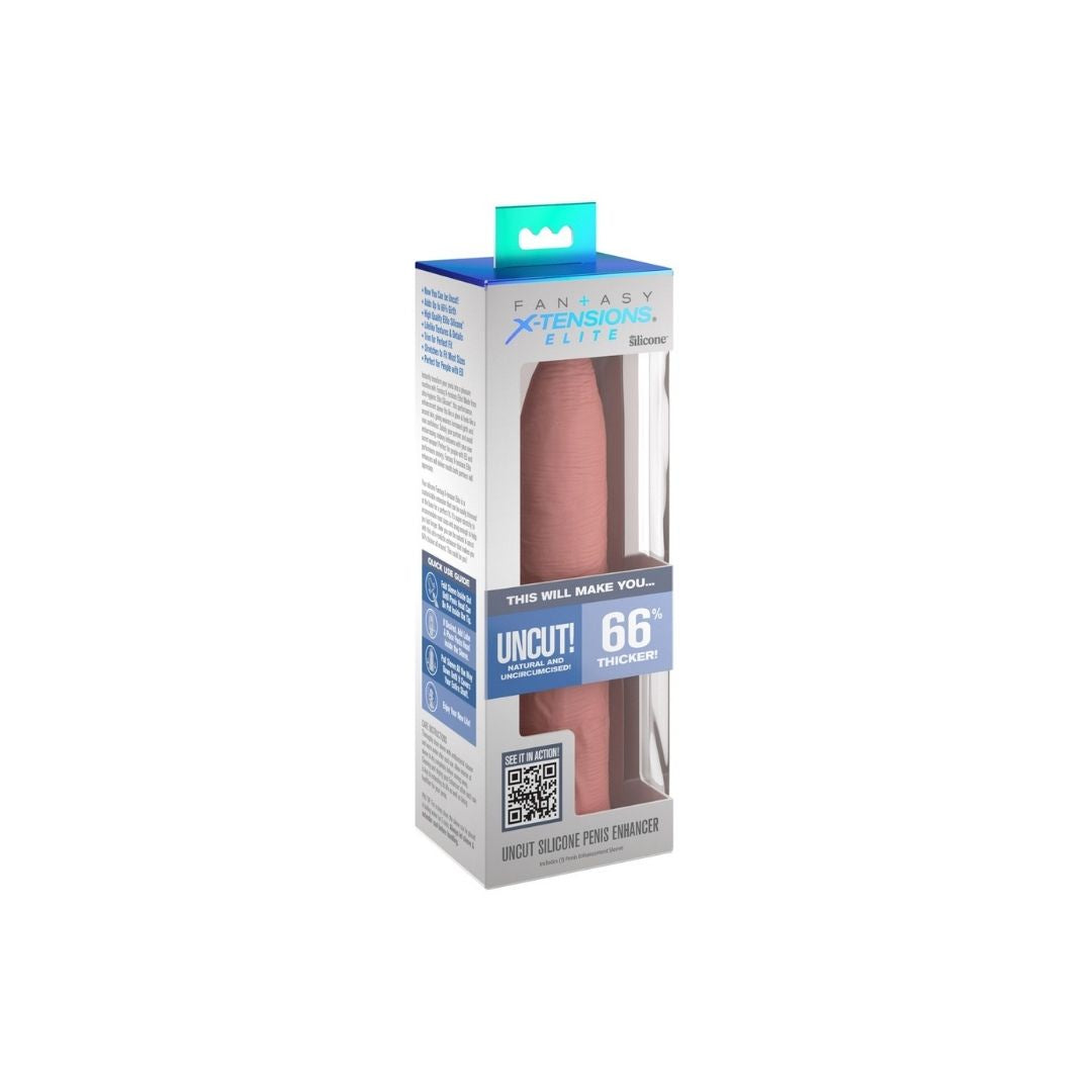 Penishülle „Uncut Silicone Penis Enhancer“ mit Eichelöffnung - OH MY! FANTASY