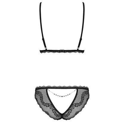Bralette aus Spitze und Netz plus Slip mit Cut-Outs - OH MY! FANTASY